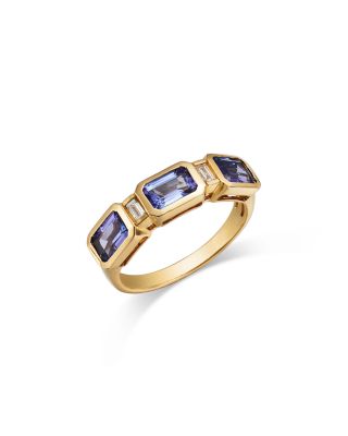 Bloomingdale's Fine Collection - Tanzanite & Diamond Ring in 14K Yellow Gold