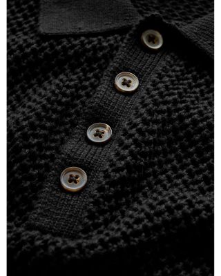 Tapia Wool and Linen Polo Shirt