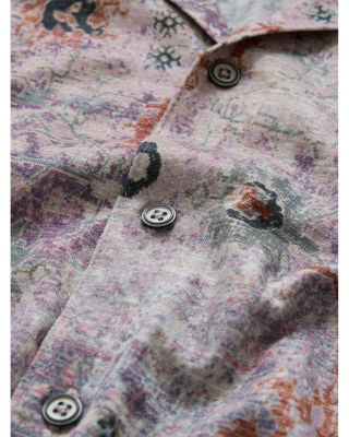 Espino Linen Printed Camp Shirt