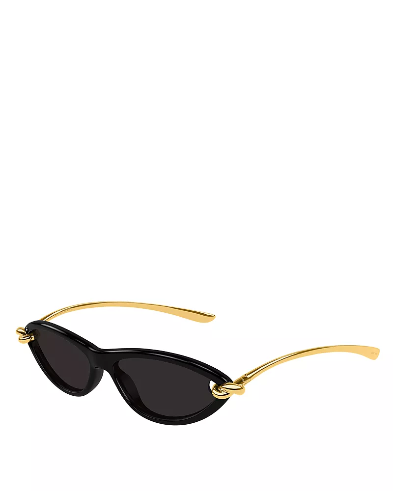 Bottega Veneta Knot Cat Eye Sunglasses, 56mm