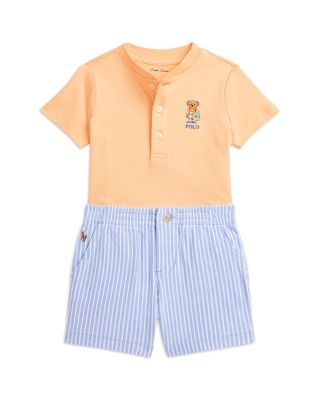 Ralph Lauren - Boys' Polo Bear Henley Shirt & Mesh Short Set - Baby