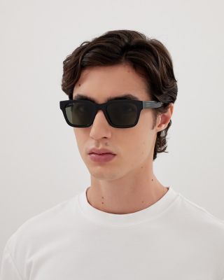 Lines Square Sunglasses, 55mm