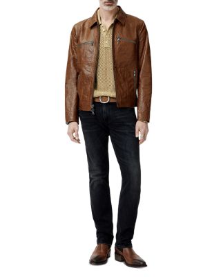 Seamed Leather Jacket