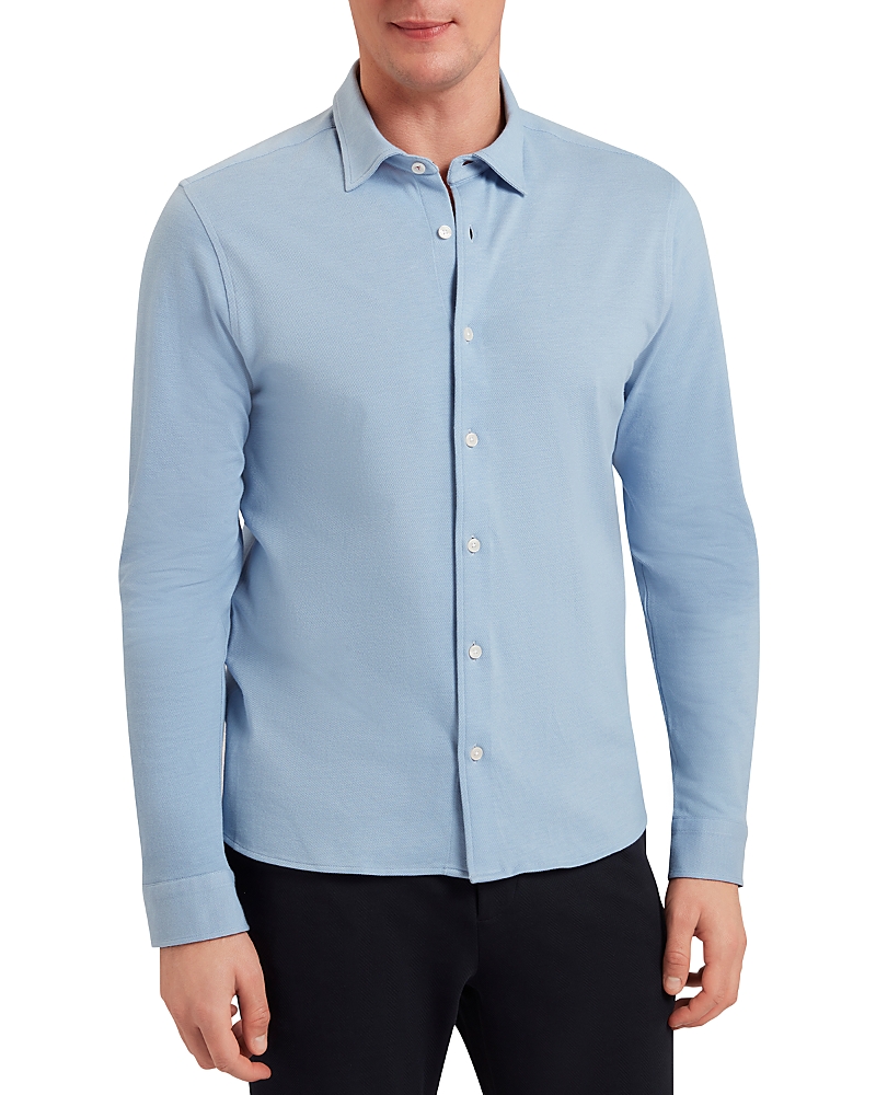 Ted Baker Luckey Button Front Shirt In Blue