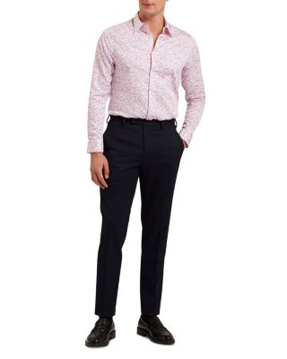 Lovelad Slim Fit Floral Long Sleeve Shirt