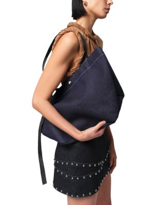 Bullet Raw Denim Crossover Skirt