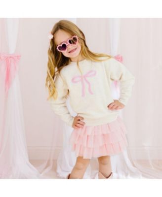 Girls' Ballet Bow Tiered Tutu - Baby, Little Kid, Big Kid