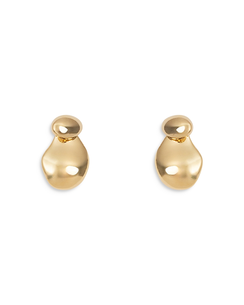 Nina Gordon Beyond Freeform Nugget Stud Earrings In Gold