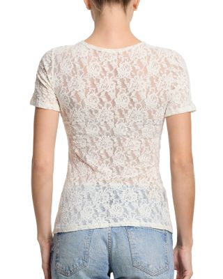 Signature Short Sleeve Lace Top