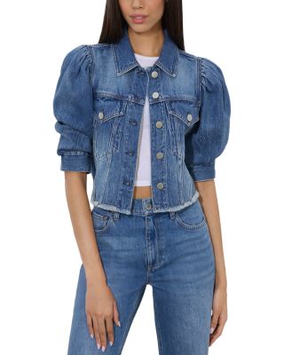 Alice and Olivia - Lana Puff Sleeve Denim Jacket