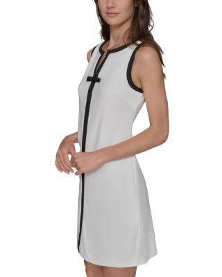 Split V Neck Sleeveless Dress