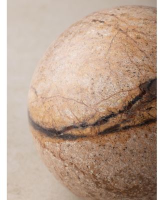 Forest Brown Marble Sphere Object