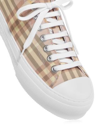 Women's Check Platform Sneakers