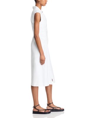 Nera Ruched Button Down Dress