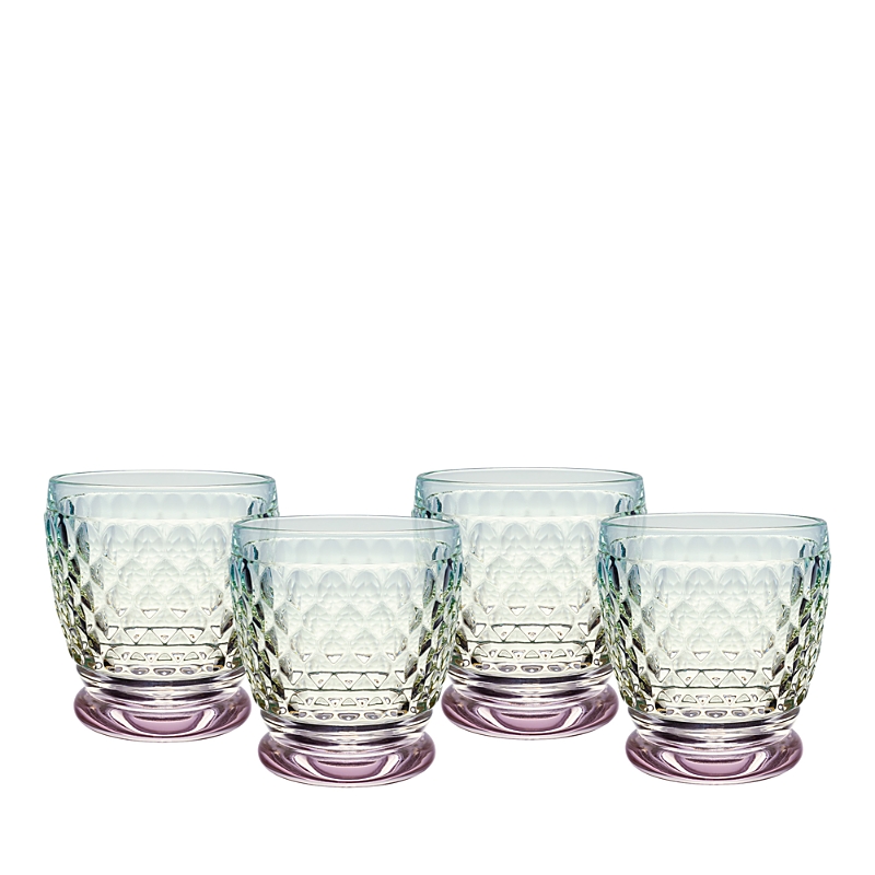 Villeroy & Boch Boston Pearl Crystal Double Old Fashioned Glasses, Set of 4 Villeroy & Boch Boston Pearl Crystal Double Old Fashioned Glasses, Set of 4