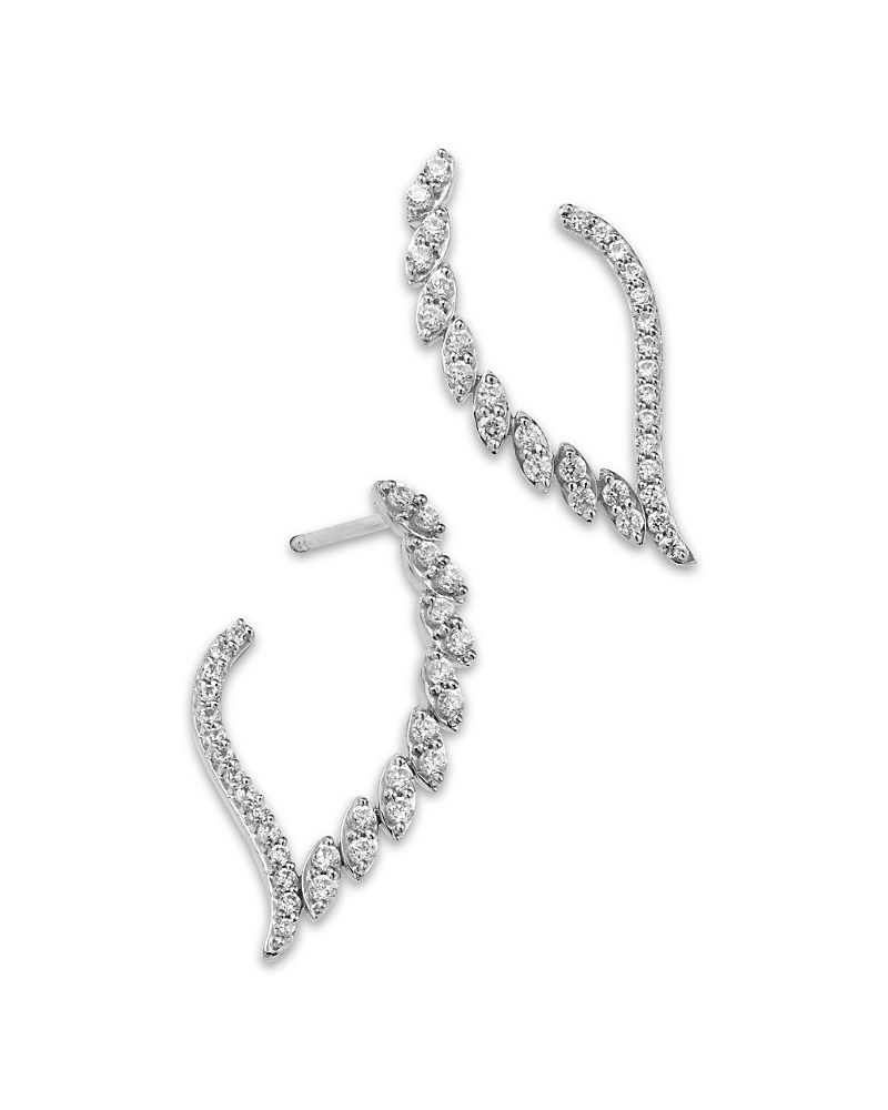 Bloomingdale's Fine Collection Diamond Drop Earrings In 14k White Gold, 0.50 Ct. T. W. In White