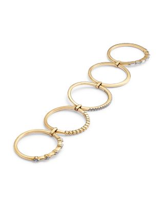 Diamond Multi Row Ring in 14K Yellow Gold, 0.50 tcw