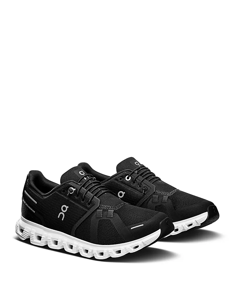 On Women's Cloud 6 Sneakers in Black