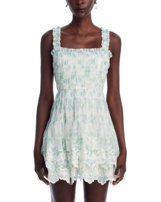 Flutter Trim Mini Dress - Exclusive