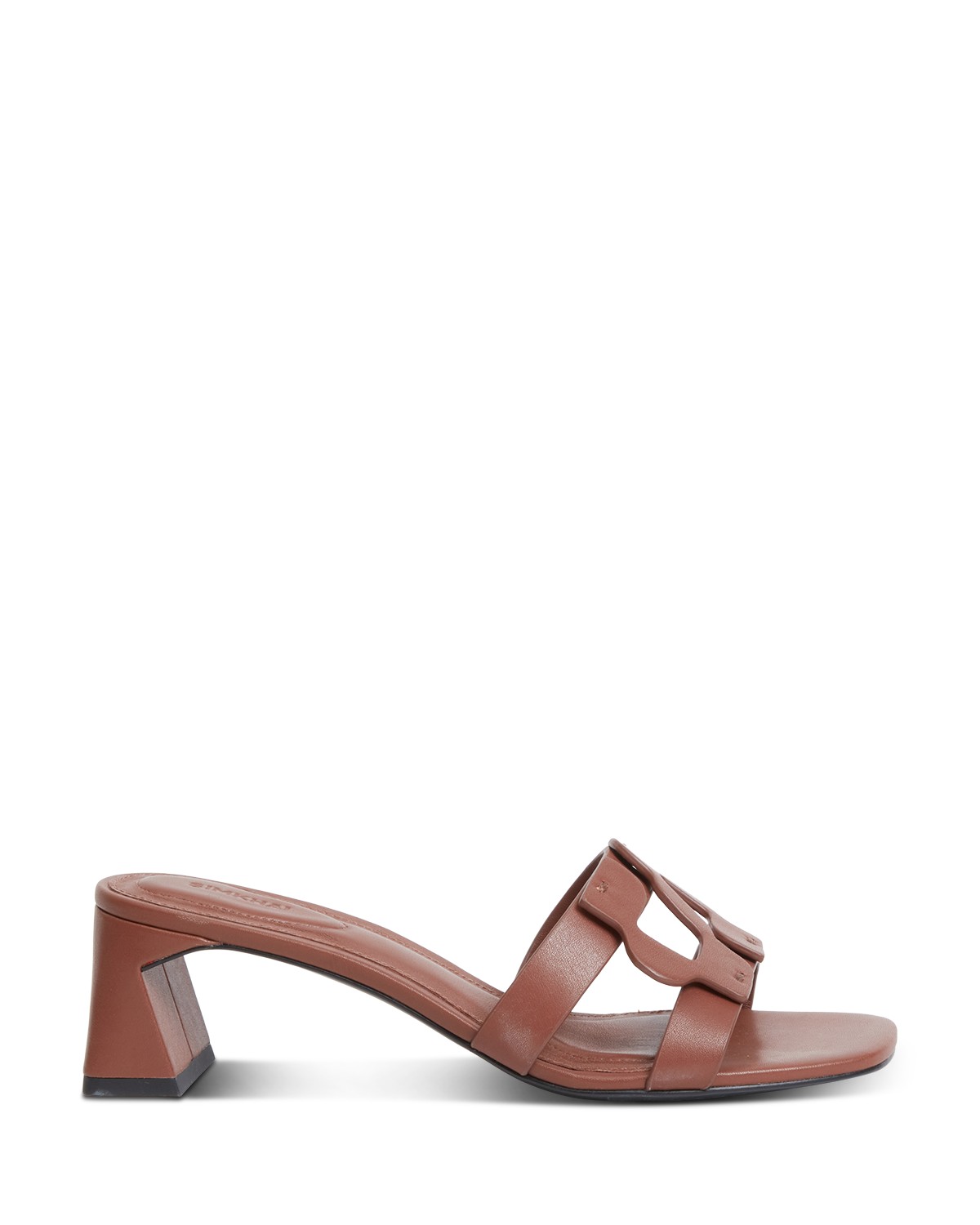 Simkhai Women's Monogram Slide Sandals in Sable