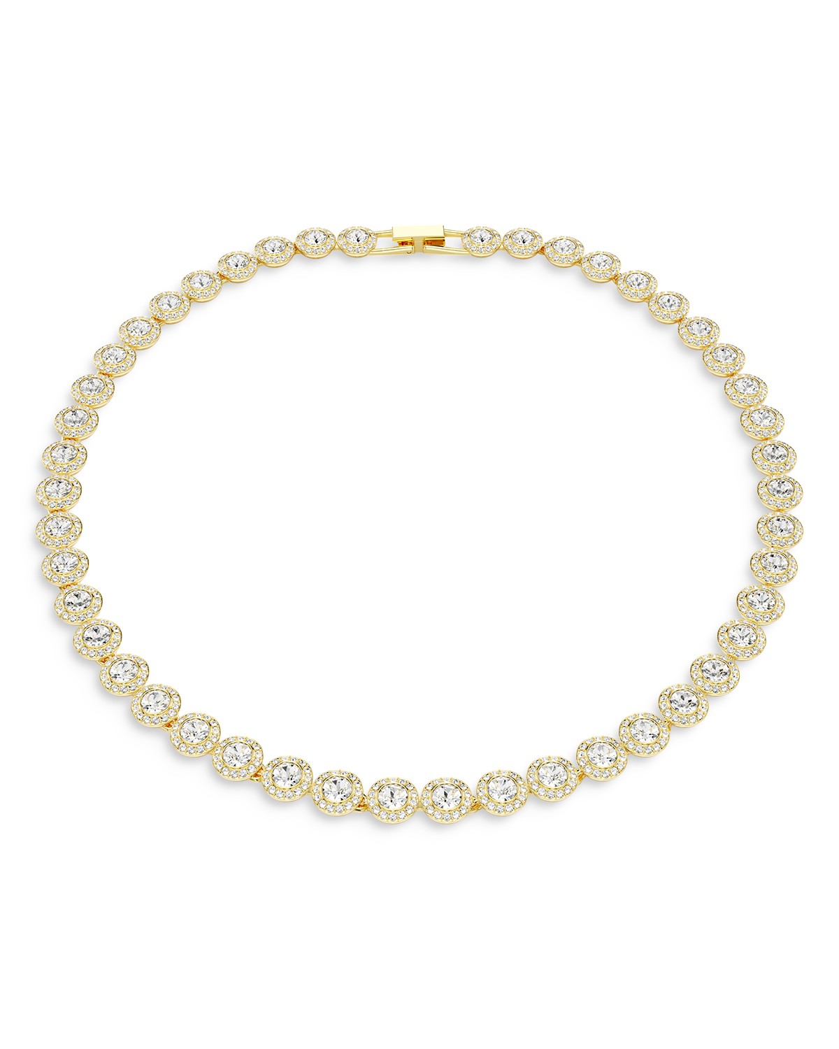 Una Angelic Crystal Tennis Necklace, 14.875-16.125"