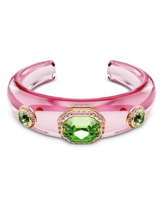 Mixed Cut Multicolor Cuff Bracelet