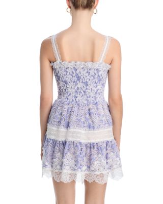Aerin Lace Trim Mini Dress