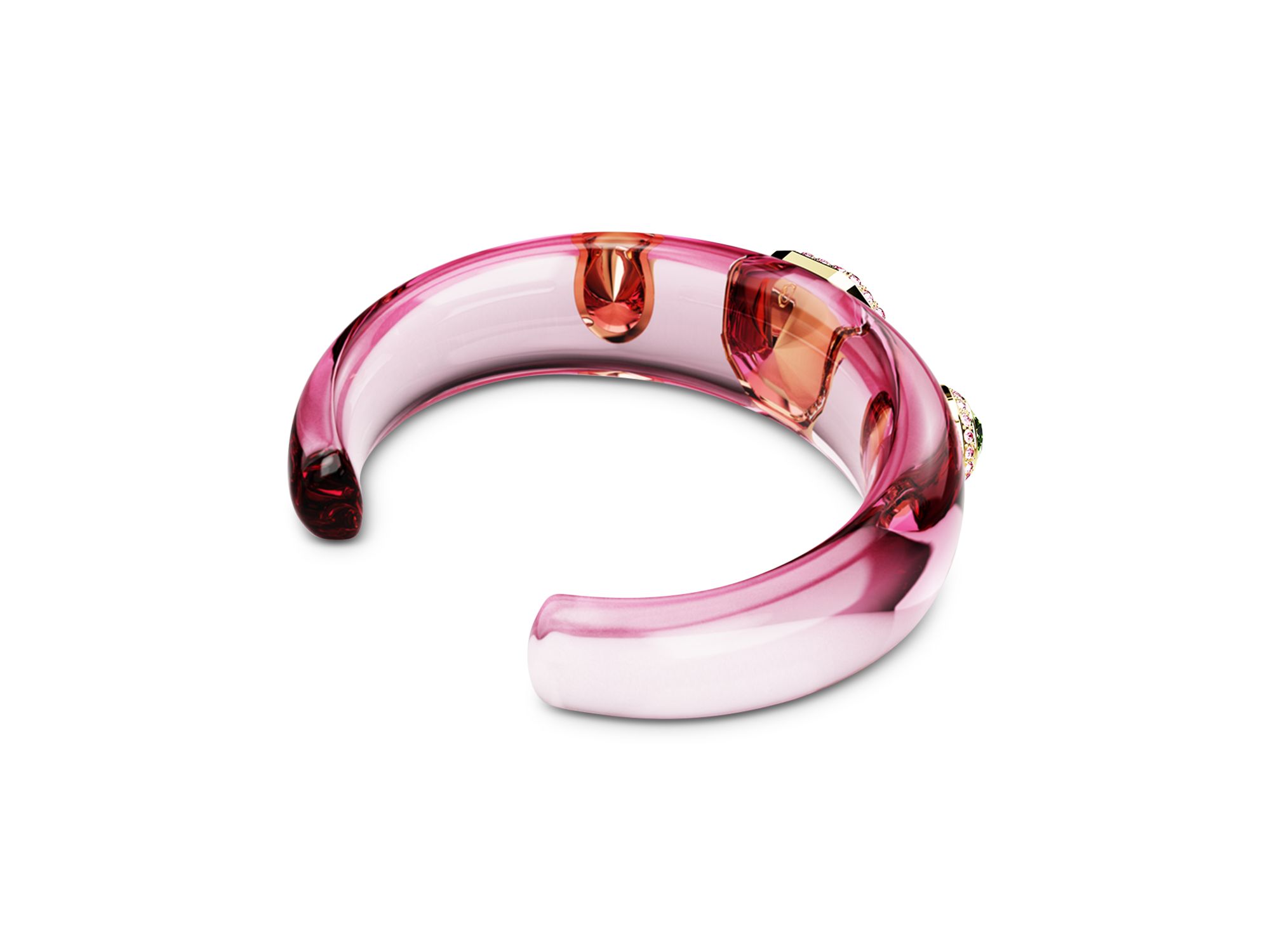 Dulcis Mixed Cut Multicolor Cuff Bracelet — Image 5