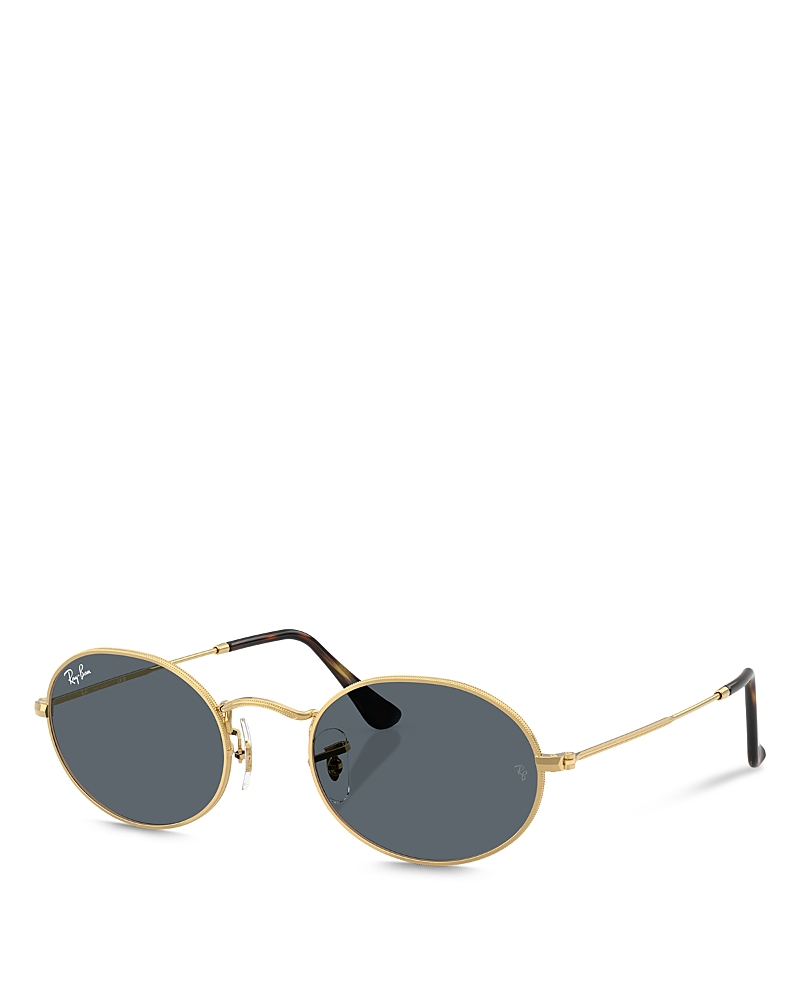 Ray Ban Ray-ban Oval Sunglasses, 51mm In Arista/gray