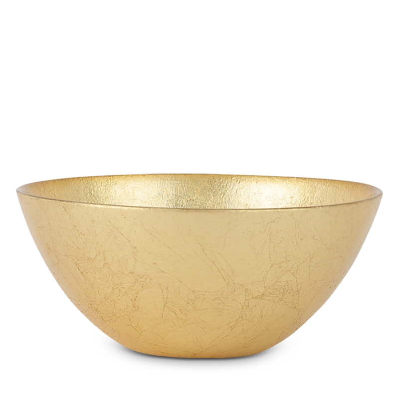 Vietri Moon Glass Small Deep Bowl In Gold