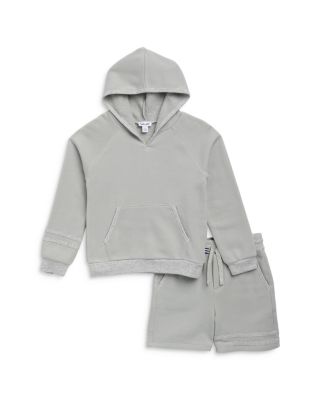 Splendid - Boys' Striped Detail Hoodie & Shorts Set - Little Kid