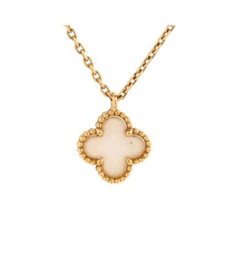 Pre-Owned Van Cleef & Arpels - Sweet Alhambra Pendant Necklace 18K Gold and Mother of Pearl
