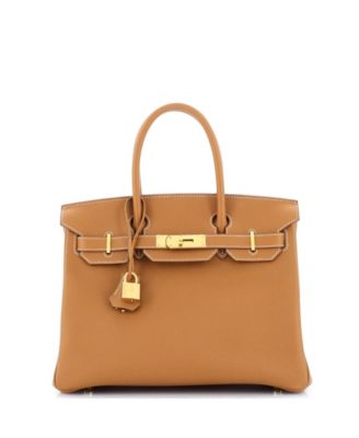 Pre-Owned HERMÈS - Birkin 30 Handbag Brown Epsom with Gold Hardware