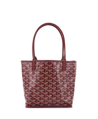 Pre-Owned Goyard - Mini Anjou Reversible Tote Coated Canvas