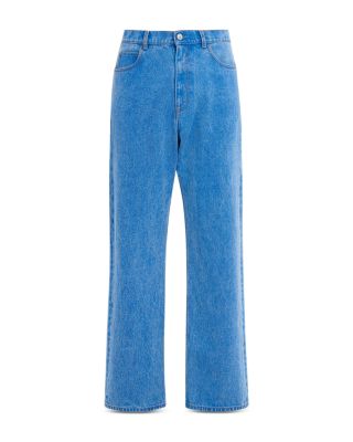 Classic Wide Leg Jeans in Cobalt
