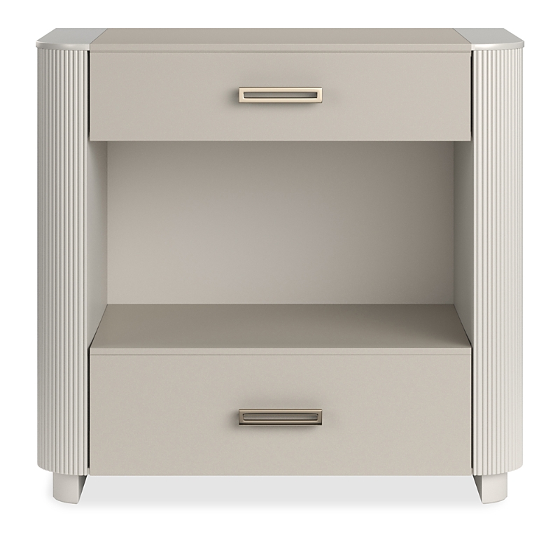 Caracole Love-ly! 30 Nightstand, Matte Pearl In Matte Pearl