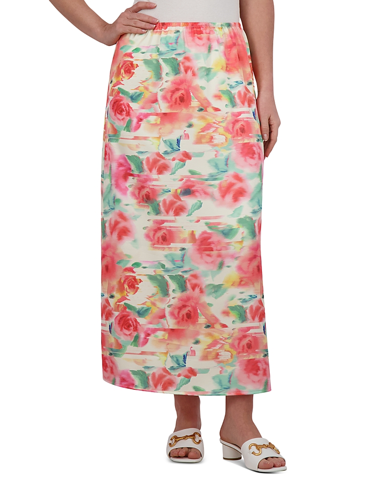 Point Satin A Line Skirt