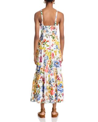 Greek Garden Sleeveless Maxi Dress