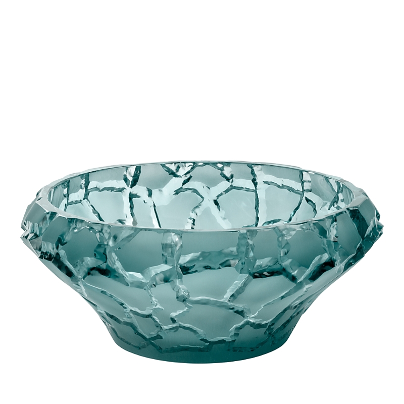 Lalique Persepolis Blue Crystal Caldera Bowl