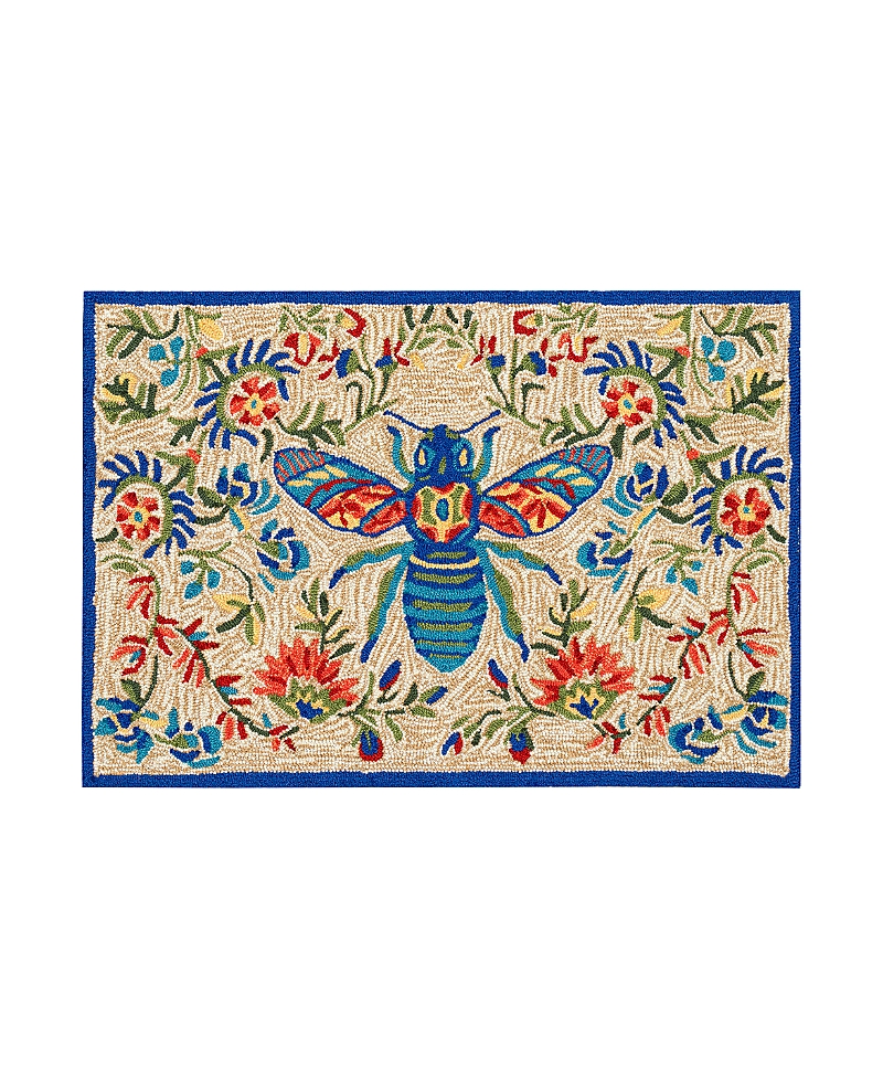 Liora Manne Frontporch Flora Bee Area Rug, 1'8 X 2'6 In Multi
