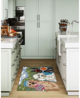 Liora Manne Frontporch Pickled Pups  Area Rug Collection