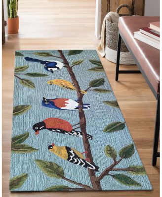 Liora Manne Frontporch Birds On A Branch Runner Area Rug, 2' x 5'