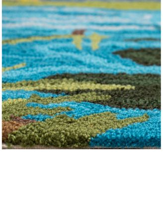 Liora Manne Frontporch Egret Area Rug, 1'8" x 2'6"