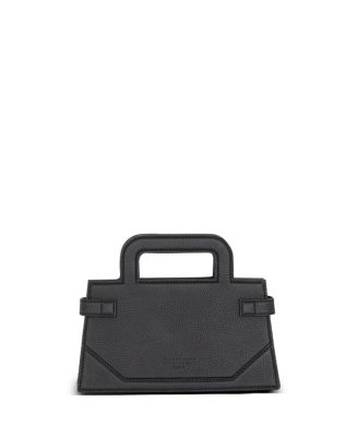  Women's Small B-Buzz Top Handle Bag in Grained Leather