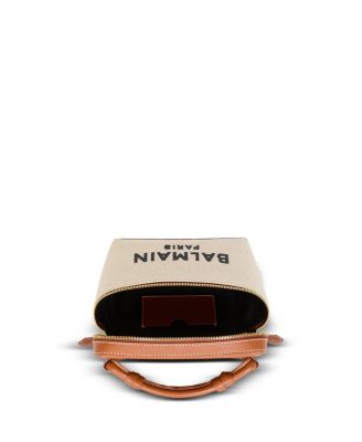 ポーチ BALMAIN B-ARMY CANVAS VANITY CASE B-Army Vanity Case in canvas and leather - Women | BALMAIN