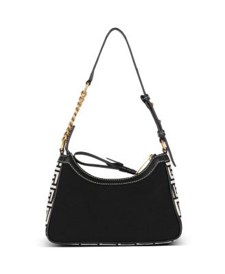  Women's B-Army Handbag in Monogrammed Canvas and Leather