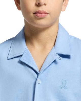 Unisex Bryan Camp Collar Short Sleeve Shirt - Little Kid, Big Kid