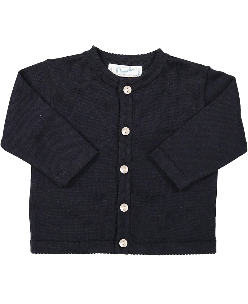 Feltman Brothers Unisex Classic Knit Cardigan - Baby In Navy