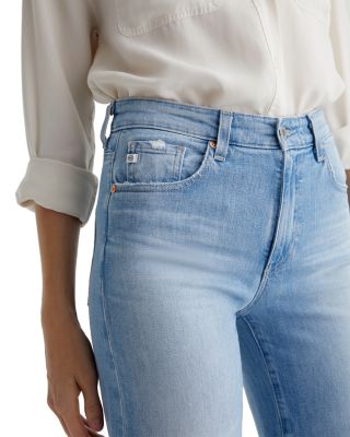 Saige Mid Rise Wide Leg Crop Jeans in Dana Point