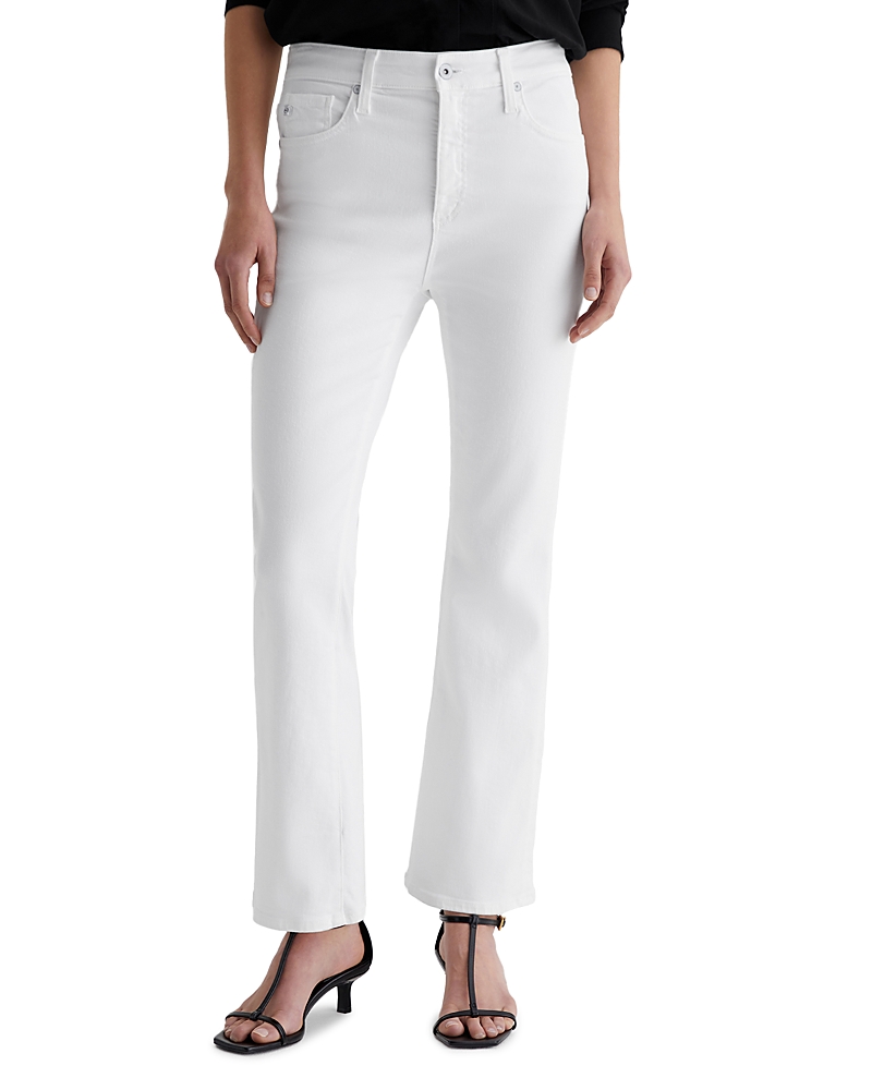 Ag Farrah Boot Crop Jean In Modern White In Natural